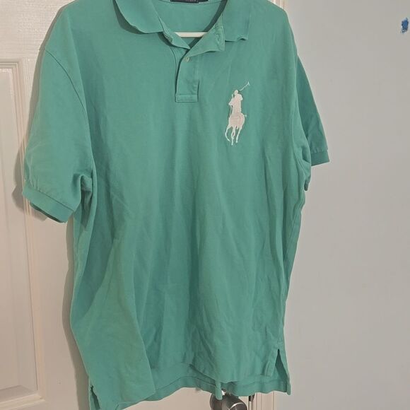 Polo by Ralph Lauren Green Classic Polo Shirt large pony - Picture 4 of 4